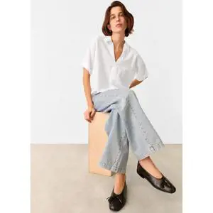 Whistles White Sasha Relaxed Shirt